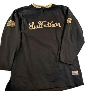 Stall & Dean Hockey Jersey Mens 4XL Black Good Puckmaster Vintage Streetwear 47